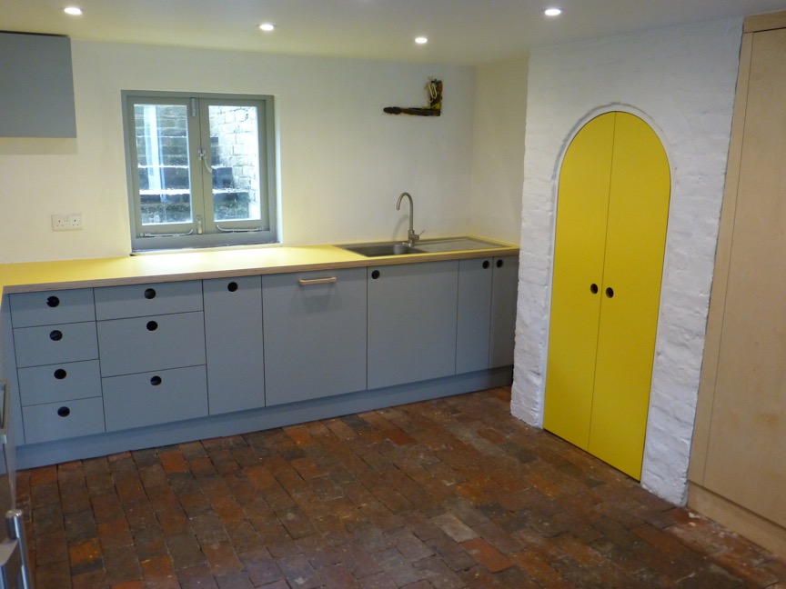 birch plywood kitchen